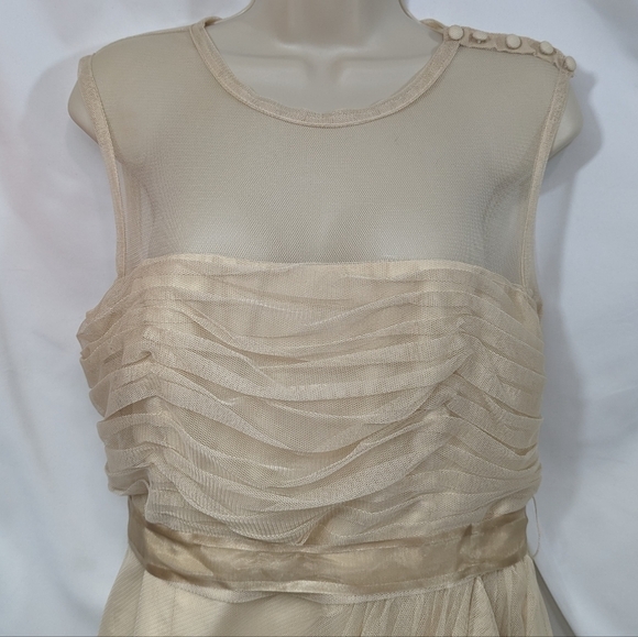 White by Vera Wang Bobbin Net Dress Sz 12 - Picture 4 of 13